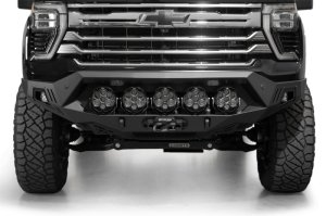 Chevrolet Silverado 3500 Front Bumper - Addictive Desert Designs - Bomber HD - Hammer Black - `24-`27 Chevrolet Silverado 3500 Front Bumper - Addictive Desert Designs - Bomber HD - Hammer Black - `24-`27